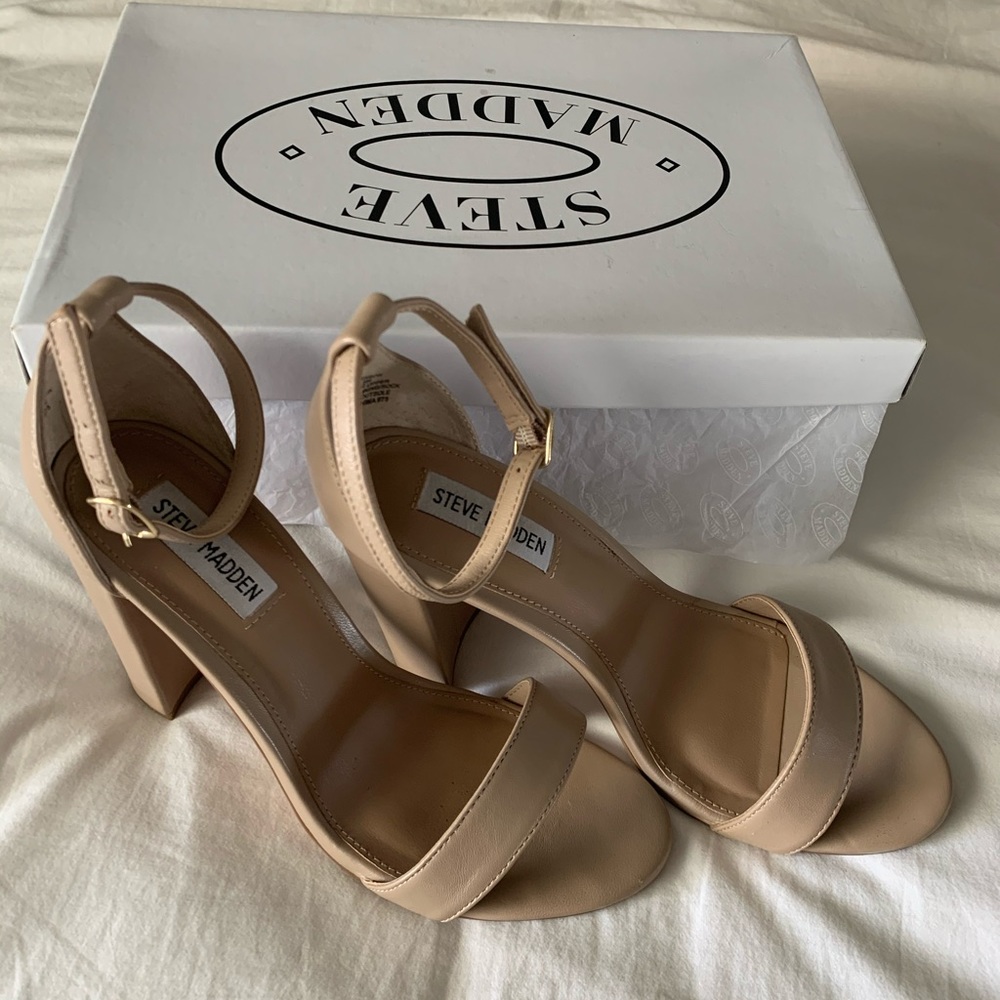 Steve Madden Carrson Heel Nude 8.5